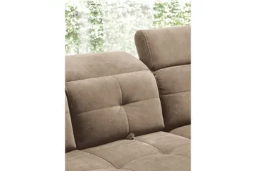 Inferne 5-sits Soffa med Schäslong - Mörkbeige - Möbler - Soffa - Divansoffa & schäslongsoffa