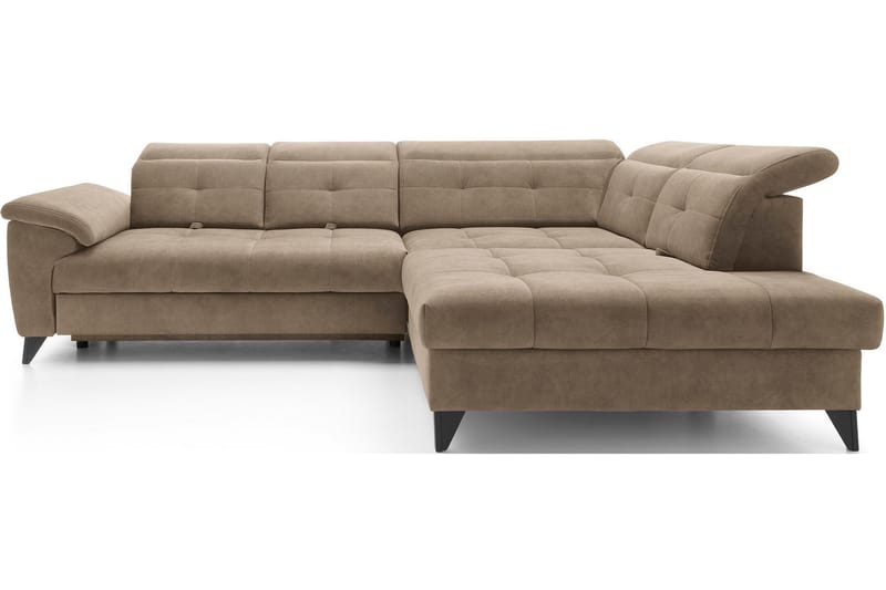 Inferne 5-sits Soffa med Schäslong, Mörkbeige