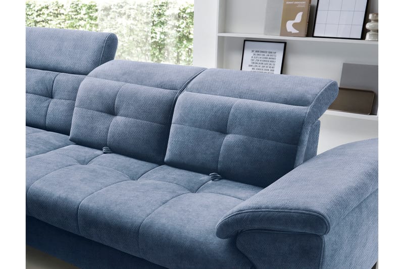 Inferne 5-sits Soffa med Schäslong - Mörkblå - Möbler - Soffa - Divansoffa & schäslongsoffa