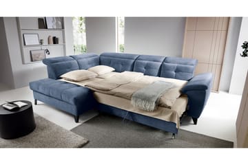 Inferne 5-sits Soffa med Schäslong - Mörkblå - Möbler - Soffa - Divansoffa & schäslongsoffa