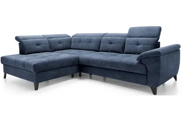 Inferne 5-sits Soffa med Schäslong - Mörkblå - Möbler - Soffa - Divansoffa & schäslongsoffa