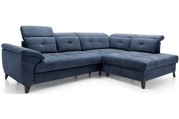 Inferne 5-sits Soffa med Schäslong - Mörkblå - Möbler - Soffa - Divansoffa & schäslongsoffa