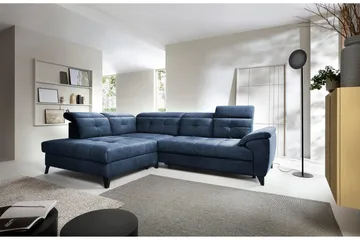 Inferne 5-sits Soffa med Schäslong - Mörkblå - Möbler - Soffa - Divansoffa & schäslongsoffa