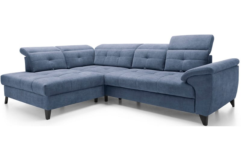 Inferne 5-sits Soffa med Schäslong - Mörkblå - Möbler - Soffa - Divansoffa & schäslongsoffa