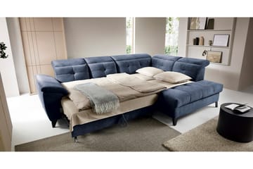 Inferne 5-sits Soffa med Schäslong - Mörkblå - Möbler - Soffa - Sammetssoffa