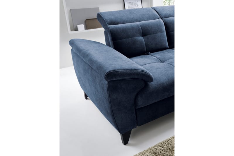 Inferne 5-sits Soffa med Schäslong - Mörkblå - Möbler - Soffa - Divansoffa & schäslongsoffa