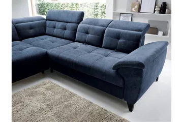 Inferne 5-sits Soffa med Schäslong - Mörkblå - Möbler - Soffa - Divansoffa & schäslongsoffa