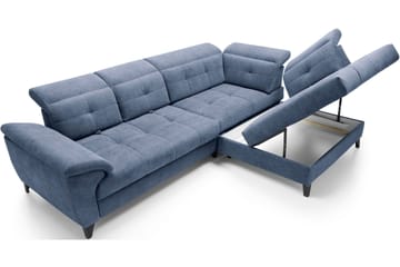 Inferne 5-sits Soffa med Schäslong - Mörkblå - Möbler - Soffa - Divansoffa & schäslongsoffa