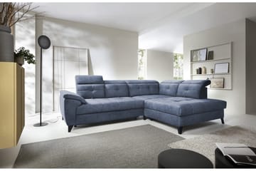 Inferne 5-sits Soffa med Schäslong - Mörkblå - Möbler - Soffa - Divansoffa & schäslongsoffa