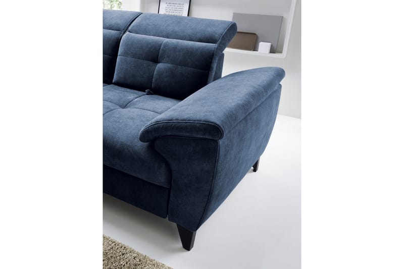 Inferne 5-sits Soffa med Schäslong - Mörkblå - Möbler - Soffa - Divansoffa & schäslongsoffa
