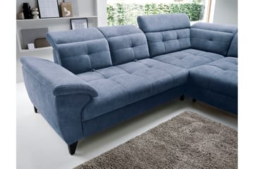 Inferne 5-sits Soffa med Schäslong - Mörkblå - Möbler - Soffa - Divansoffa & schäslongsoffa