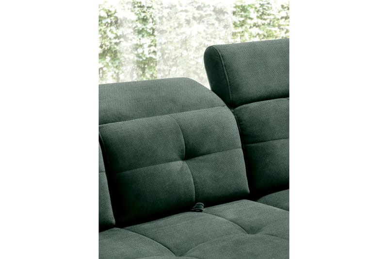 Inferne 5-sits Soffa med Schäslong - Mörkgrön - Möbler - Soffa - Divansoffa & schäslongsoffa