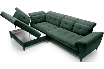 Inferne 5-sits Soffa med Schäslong - Mörkgrön - Möbler - Soffa - Divansoffa & schäslongsoffa