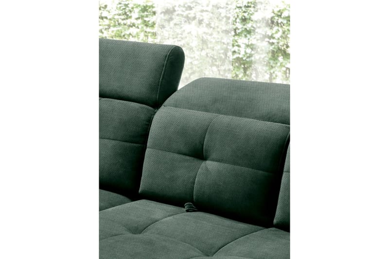Inferne 5-sits Soffa med Schäslong - Mörkgrön - Möbler - Soffa - Divansoffa & schäslongsoffa