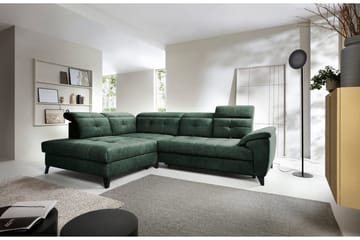 Inferne 5-sits Soffa med Schäslong - Mörkgrön - Möbler - Soffa - Divansoffa & schäslongsoffa