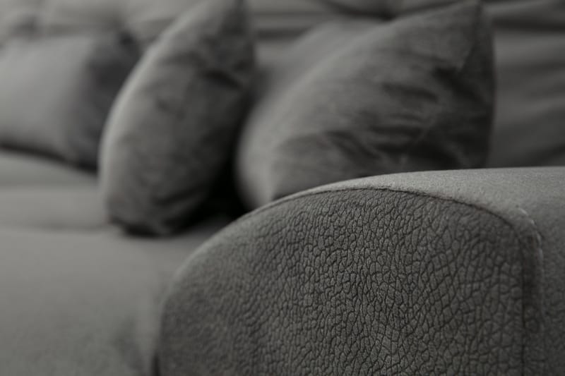 Jaraad Hörnsoffa med Divan Höger - Svart - Möbler - Soffa - Divansoffa & schäslongsoffa
