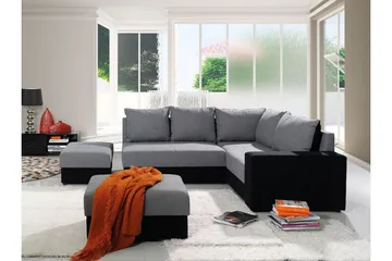 Julissa Hörnsoffa - Svart/Vit - Möbler - Soffa - Hörnsoffa