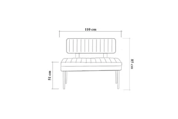 Valsot Soffa 90 cm - Brun/Green - Möbler - Soffa - Kökssoffa & pinnsoffa