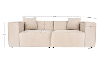 Kaolins Soffa 2-sits - Cream - Möbler - Soffa - 2 sits soffa