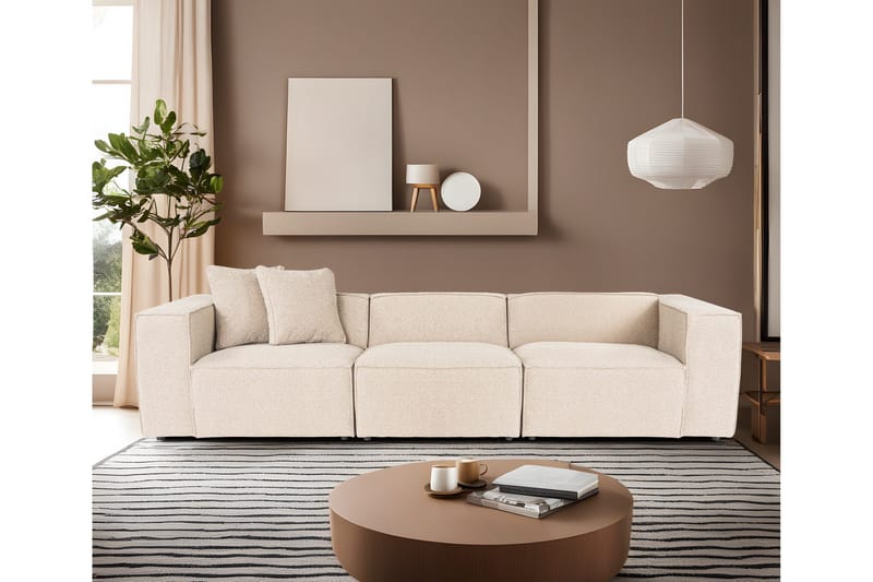 Kaolins Soffa 3-sits - Peach - Möbler - Soffa - Modulsoffa - Komplett modulsoffa