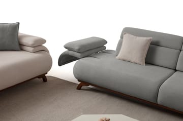 Kelnor 3-sits Soffa 246x81x97 cm - Grå - Möbler - Soffa - 3 sits soffa