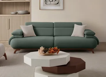 Kelnor 3-sits Soffa 246x81x97 cm - Grön - Möbler - Soffa - 3 sits soffa