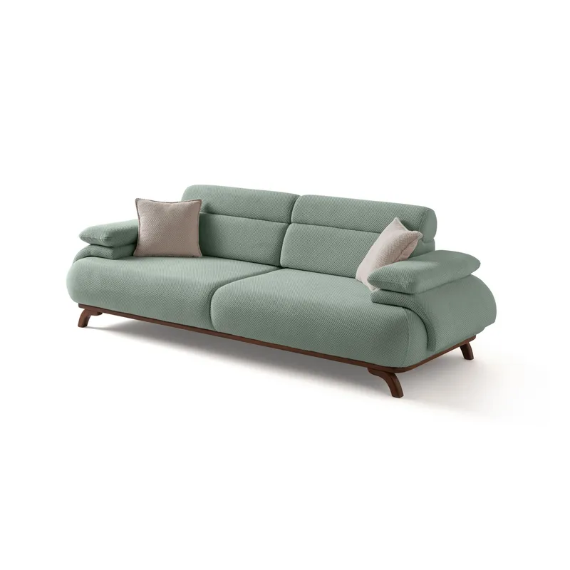Kelnor 3-sits Soffa 246x81x97 cm - Havsgrön - Möbler - Soffa - 3 sits soffa