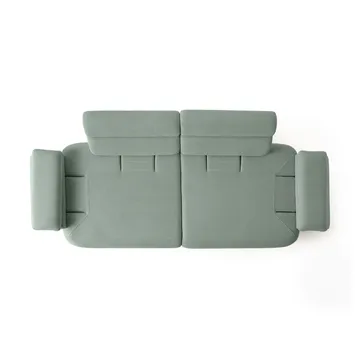 Kelnor 3-sits Soffa 246x81x97 cm - Havsgrön - Möbler - Soffa - 3 sits soffa