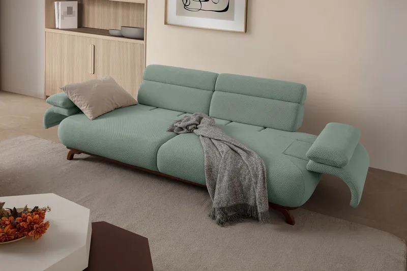 Kelnor 3-sits Soffa 246x81x97 cm - Havsgrön - Möbler - Soffa - 3 sits soffa