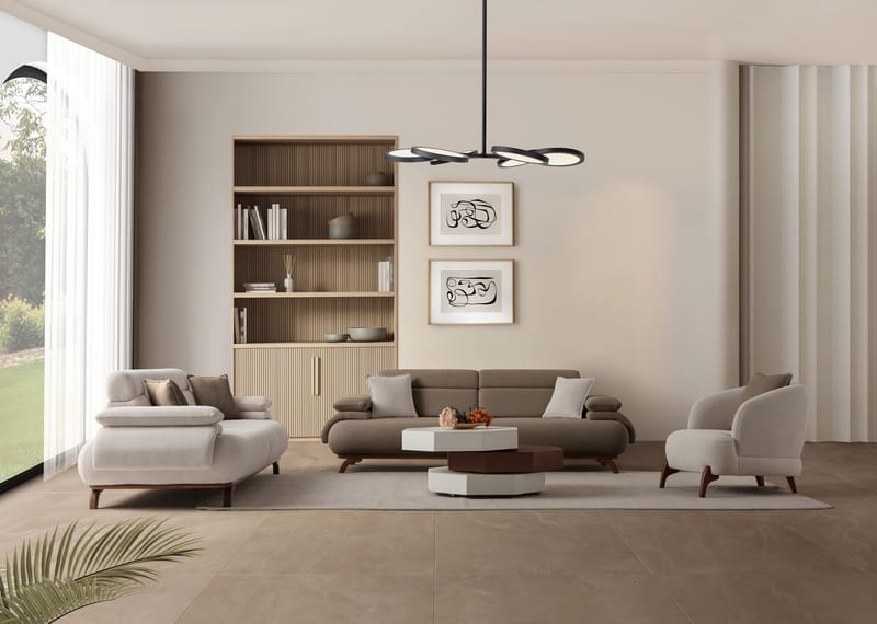 Kelnor 3-sits Soffa 246x81x97 cm - Jord - Möbler - Soffa - 3 sits soffa