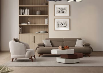 Kelnor 3-sits Soffa 246x81x97 cm - Jord - Möbler - Soffa - 3 sits soffa