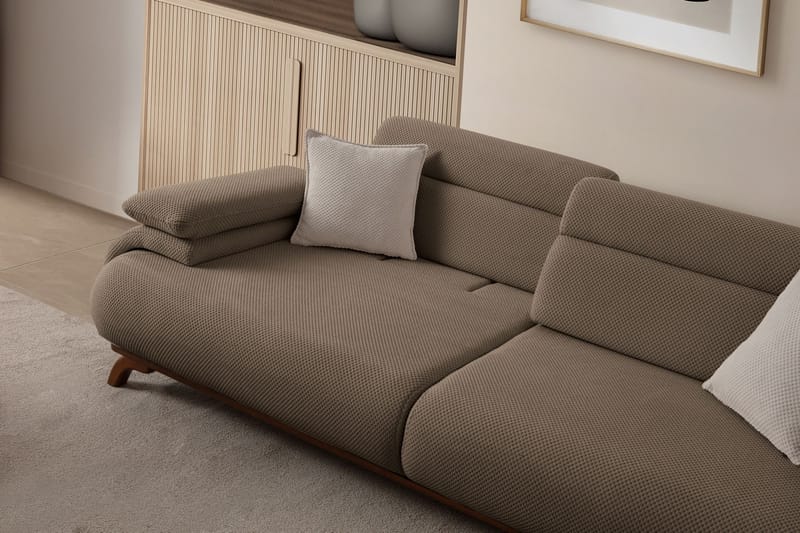 Kelnor 3-sits Soffa 246x81x97 cm - Jord - Möbler - Soffa - 3 sits soffa
