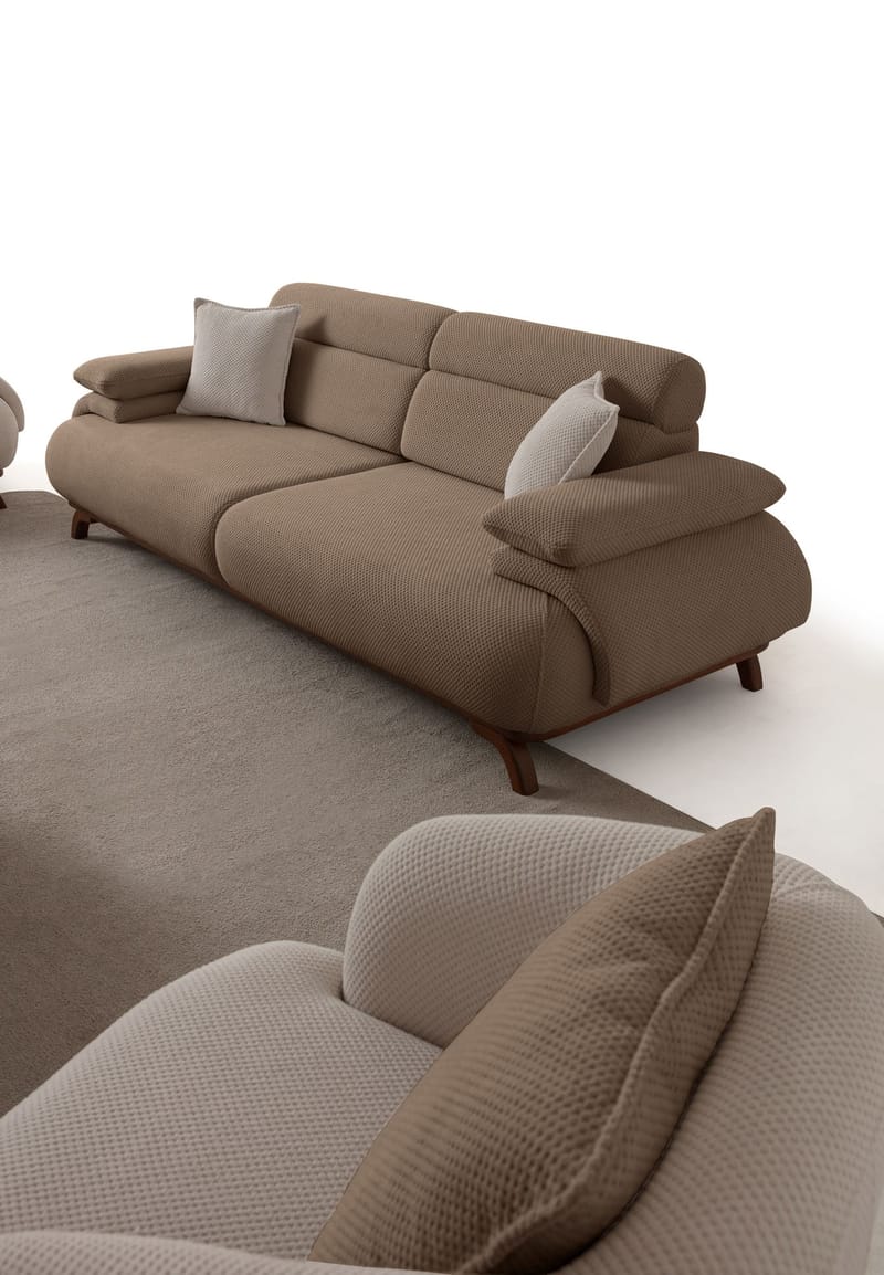 Kelnor 3-sits Soffa 246x81x97 cm - Latte - Möbler - Soffa - 3 sits soffa