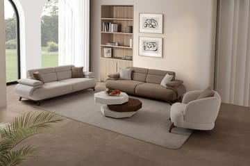 Kelnor 3-sits Soffa 246x81x97 cm - Latte - Möbler - Soffa - 3 sits soffa