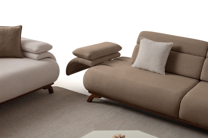 Kelnor 3-sits Soffa 246x81x97 cm - Latte - Möbler - Soffa - 3 sits soffa