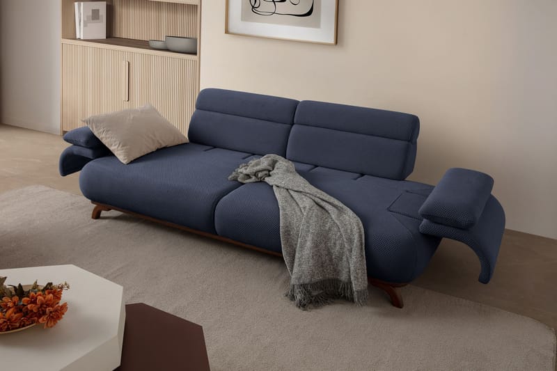 Kelnor 3-sits Soffa 246x81x97 cm - Marinblå - Möbler - Soffa - 3 sits soffa