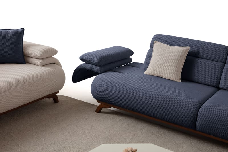 Kelnor 3-sits Soffa 246x81x97 cm - Marinblå - Möbler - Soffa - 3 sits soffa