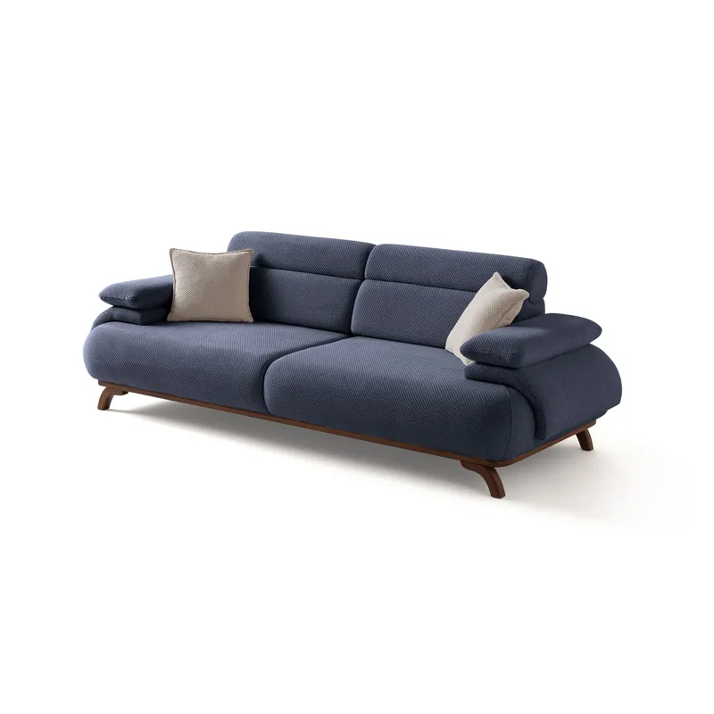Kelnor 3-sits Soffa 246x81x97 cm - Marinblå - Möbler - Soffa - 3 sits soffa