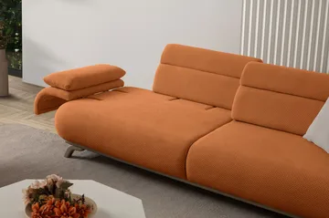 Kelnor 3-sits Soffa 246x81x97 cm - Tegelröd - Möbler - Soffa - 3 sits soffa
