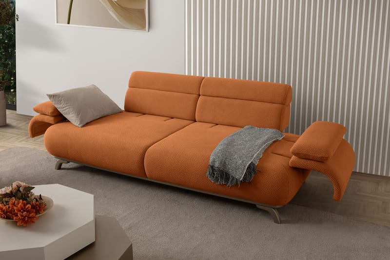 Kelnor 3-sits Soffa 246x81x97 cm - Tegelröd - Möbler - Soffa - 3 sits soffa