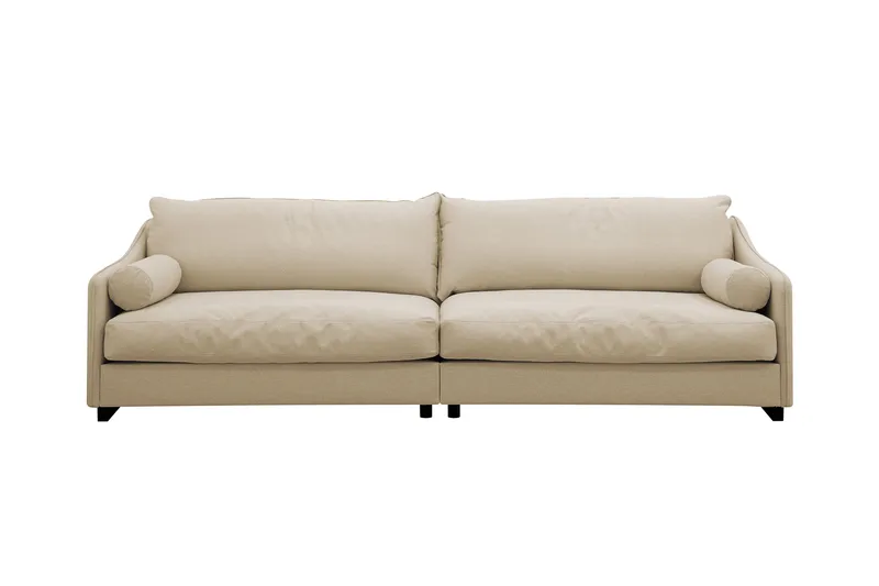 Kimberley Djup 4-sits Soffa i Tyg, Beige