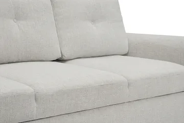 Leia 3-sits Bäddsoffa i tyg - Beige - Möbler - Soffa - Bäddsoffa - 3 sits bäddsoffa