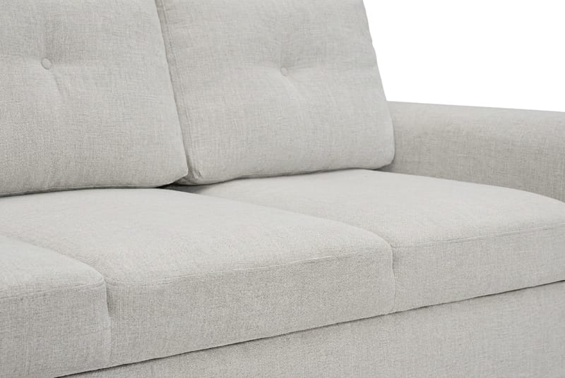 Leia 3-sits Bäddsoffa i tyg - Beige - Möbler - Soffa - Bäddsoffa - 3 sits bäddsoffa