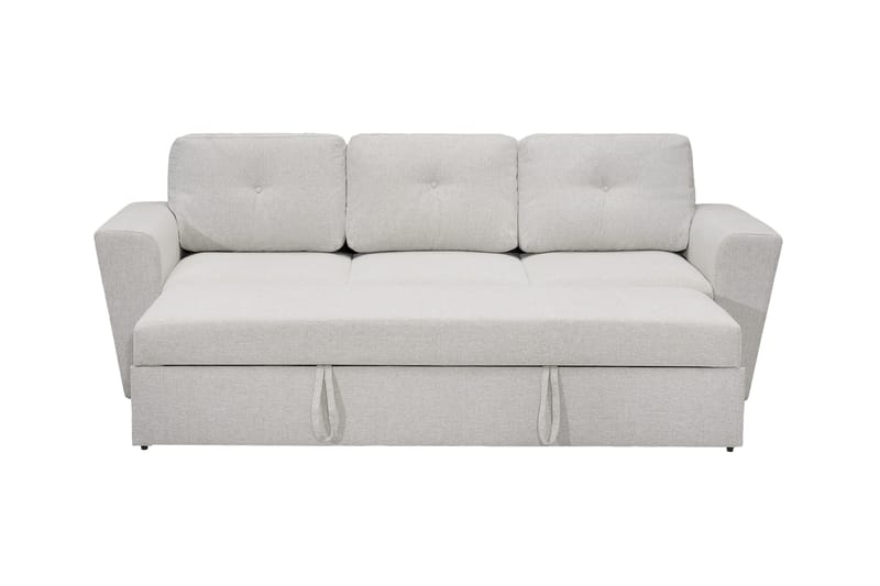 Leia 3-sits Bäddsoffa i tyg - Beige - Möbler - Soffa - Bäddsoffa - 3 sits bäddsoffa