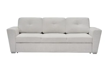 Leia 3-sits Bäddsoffa i tyg - Beige - Möbler - Soffa - Bäddsoffa - 3 sits bäddsoffa