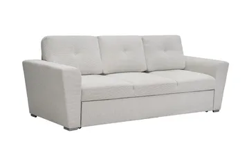 Leia 3-sits Bäddsoffa i tyg - Beige - Möbler - Soffa - Bäddsoffa - 3 sits bäddsoffa