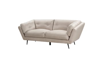 Lenvik Soffa 3-sits - Beige/Svart - Möbler - Soffa - Sammetssoffa