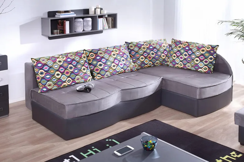 Lido 3-sits Bäddsoffa - Grå - Möbler - Soffa - Skinnsoffa