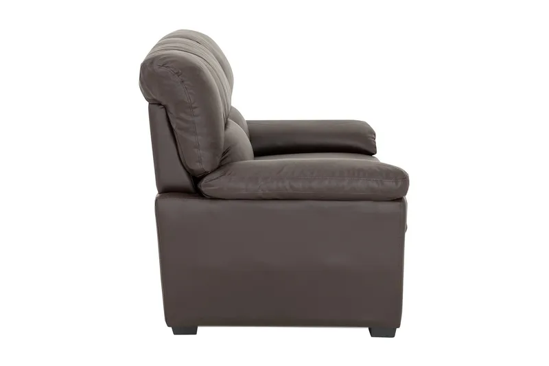 Lindby 2-sits Soffa Konstläder - Brun - Möbler - Soffa - Skinnsoffa