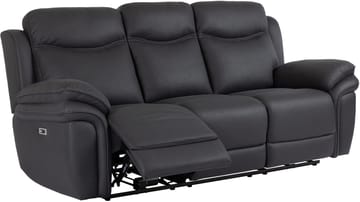 Livaro Reclinersoffa 3-sits Elektrisk - Svart - Möbler - Soffa - Biosoffa & reclinersoffa